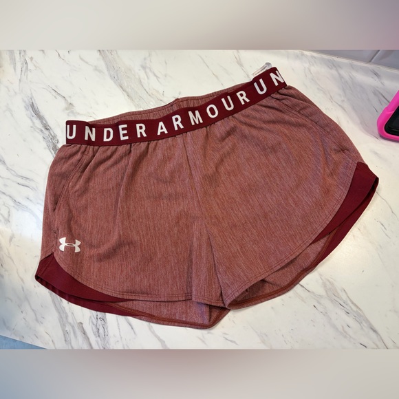 Under Armour Pants - Under Armour Women's Burgundy Athletic Shorts